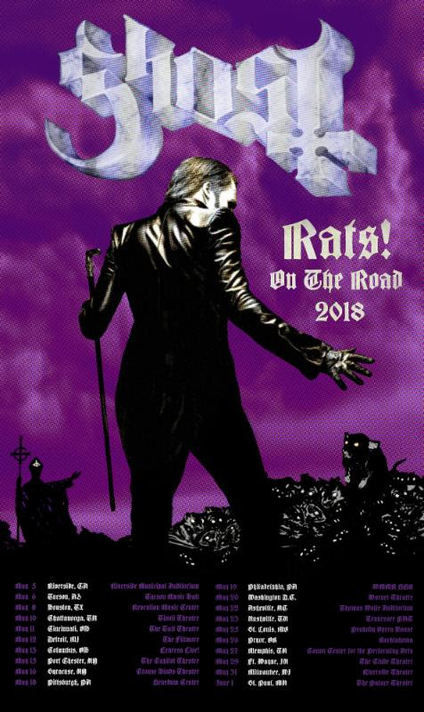GHOST Announces 'Rats! On The Road' U.S. Tour