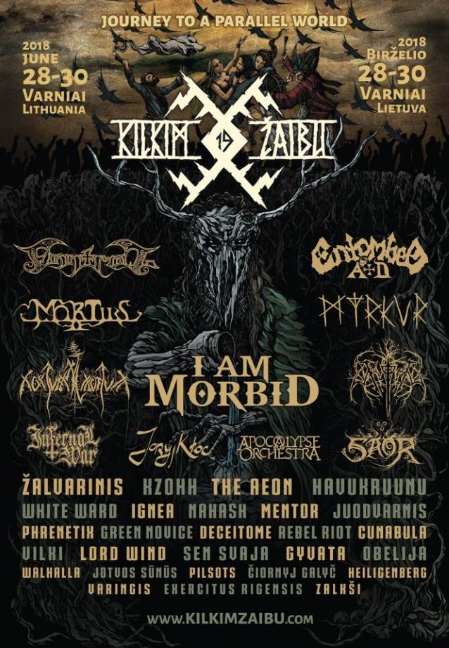 I AM MORBID Feat. Former MORBID ANGEL Members: Video Of KILKIM ŽAIBU Festival Performance