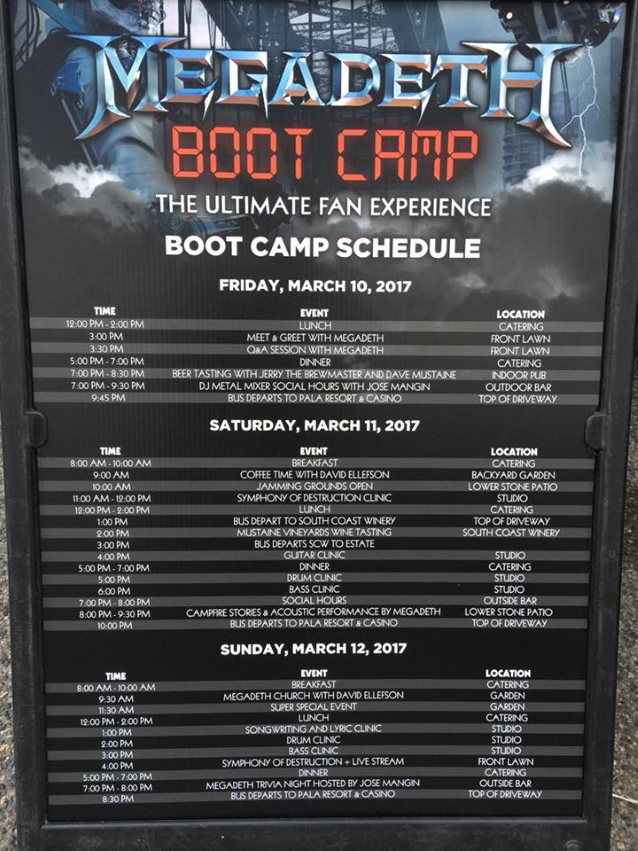 megadethbootcampschedule