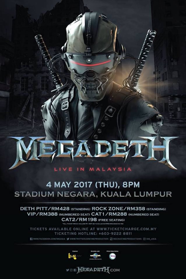 Islamist Party Objects To Megadeth S Concert In Kuala Lumpur Malaysia 101 5 K Rock Manhattan S Real Rock