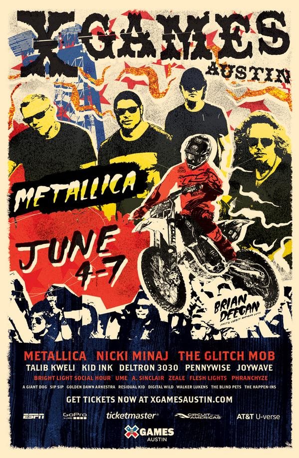 METALLICA Official And FanFilmed Footage Of Entire X GAMES Concert