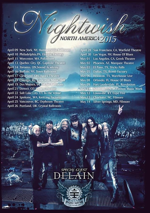 NIGHTWISH Announces North American Tour Bullspike Radio News