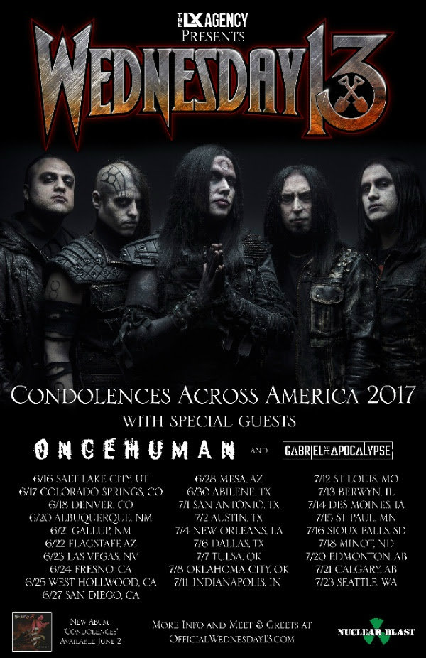 wednesday13ussummertour2017